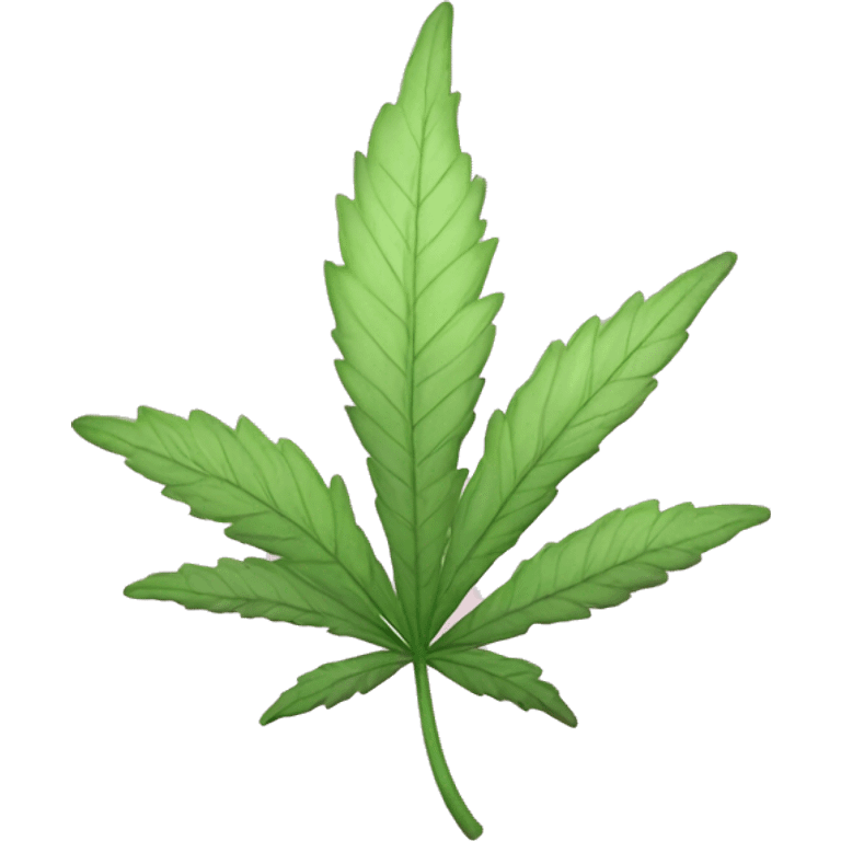 Light pink weed leaf emoji