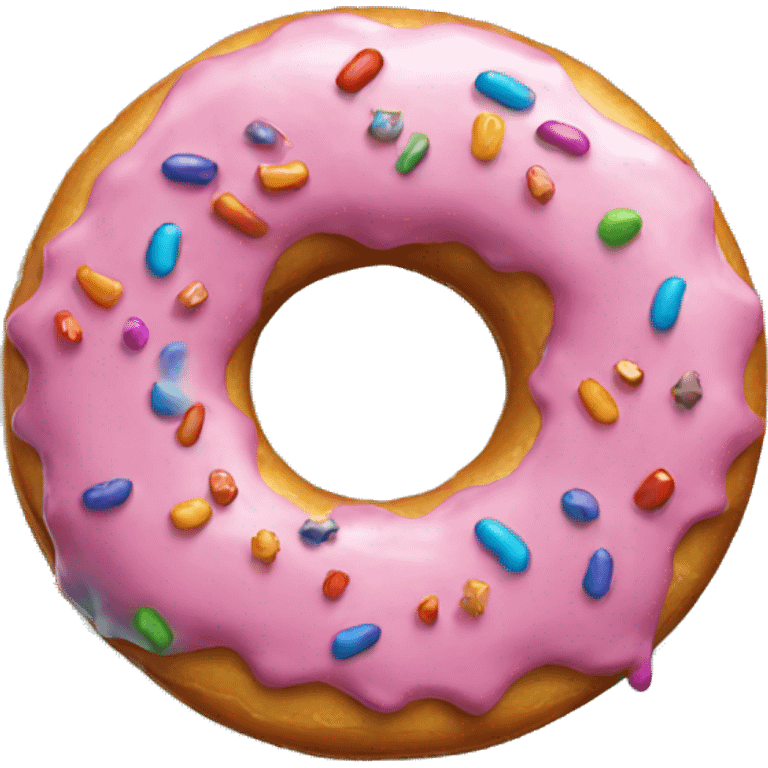 Rainbow donut emoji