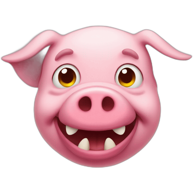 evil pig emoji