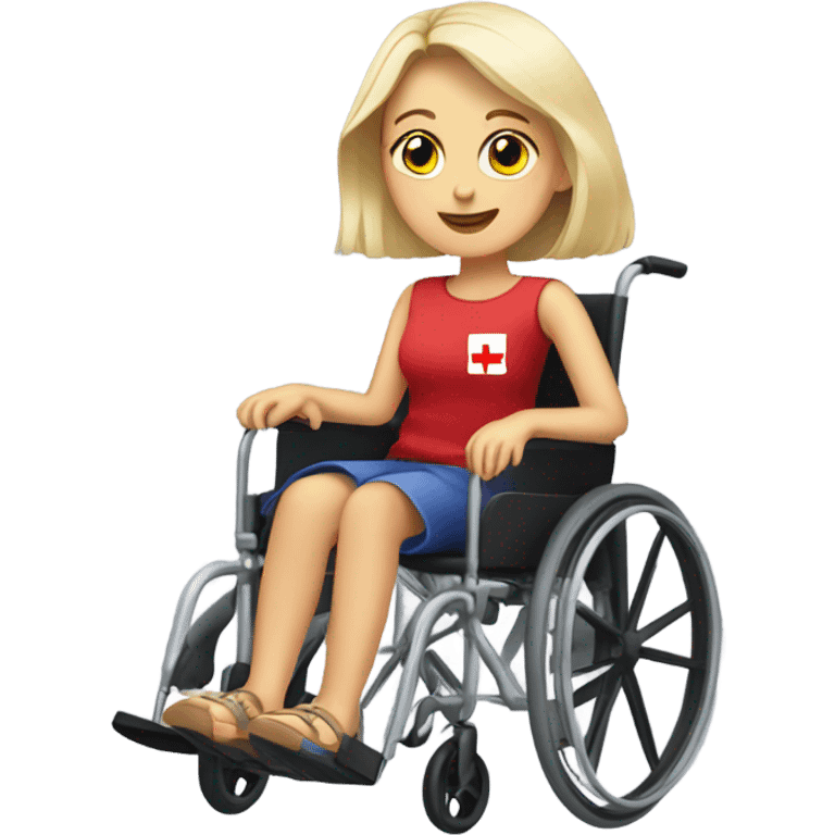 Poland Girl in a wheelchair  emoji