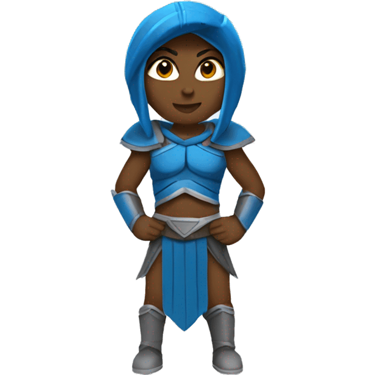 Female blue spartan emoji