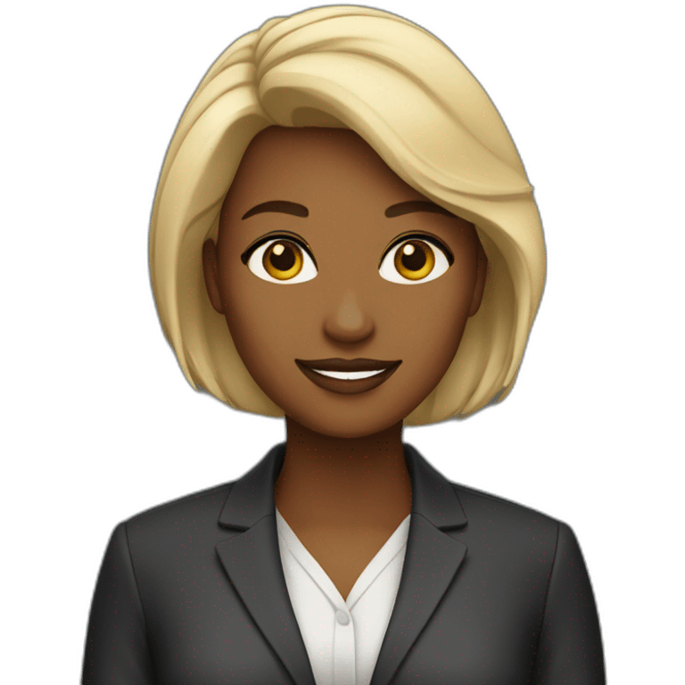 a female ceo of color emoji