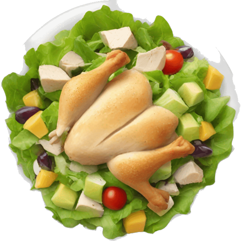 Chicken salad  emoji