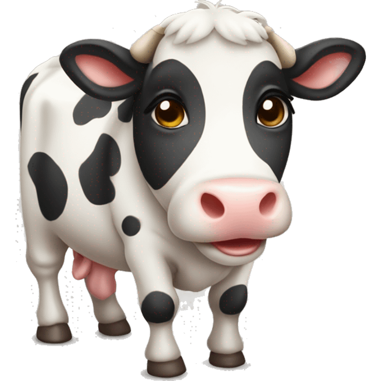 Cute cow  emoji