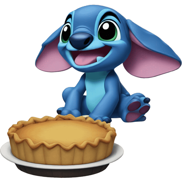 Stitch Disney Thanksgiving pie emoji