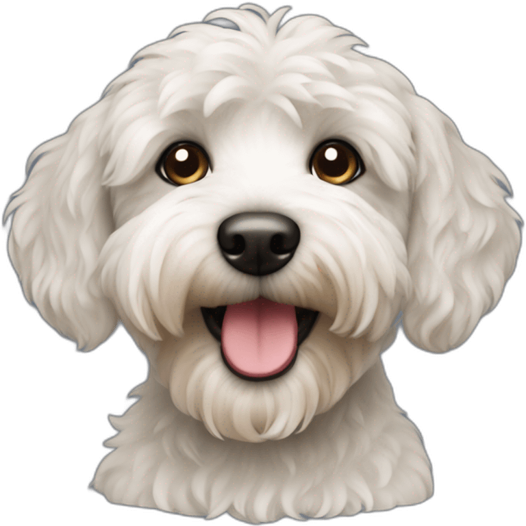 Schnoodle dog emoji