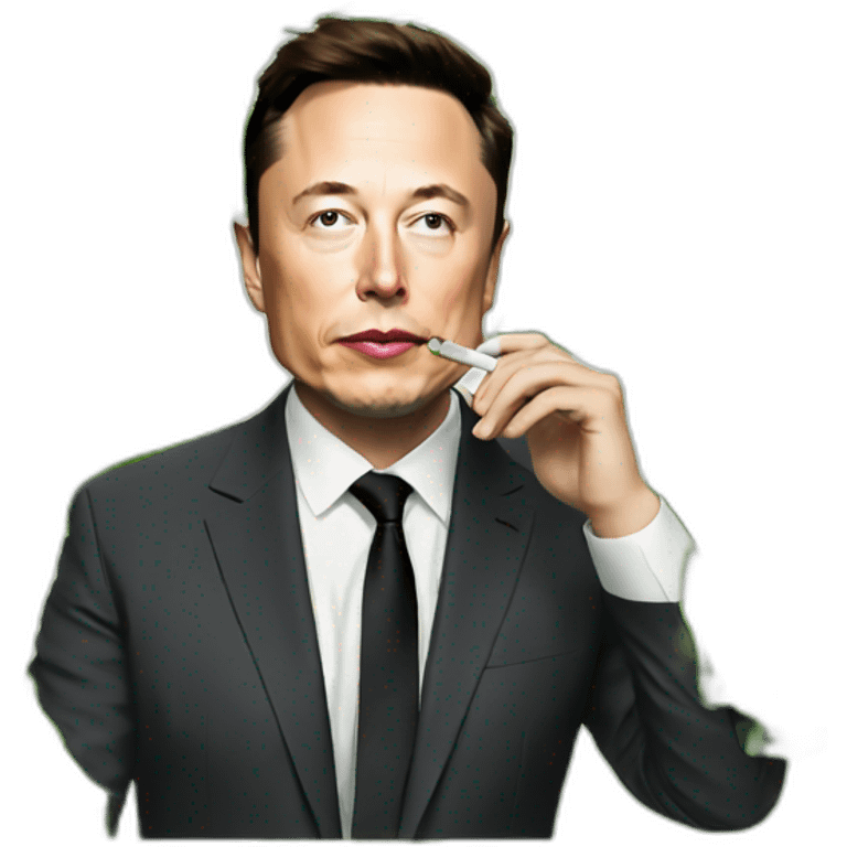 Elon musk smoking weed emoji