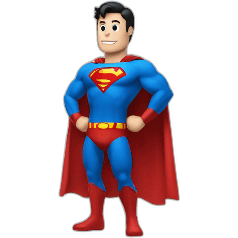 superman with "A" symbol logo emoji