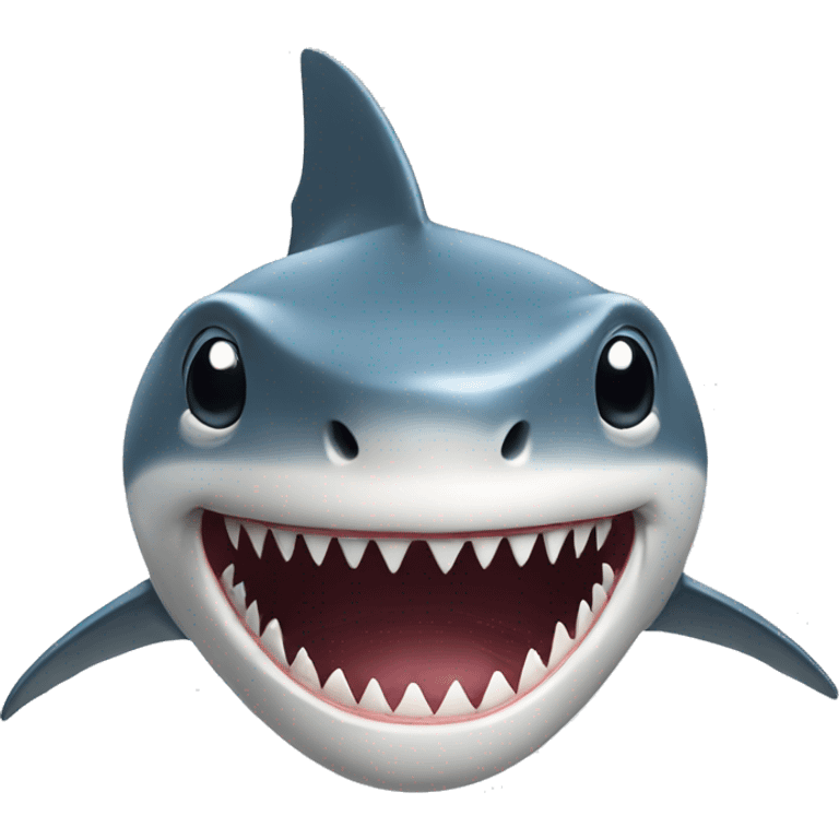 Shark having head emoji