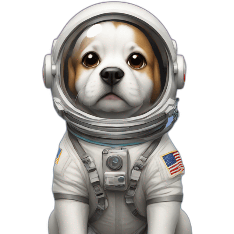 Astronaut Dog emoji