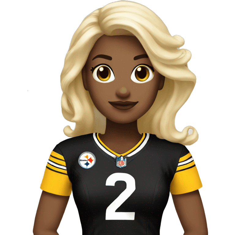 Steelers nfl girl blonde emoji