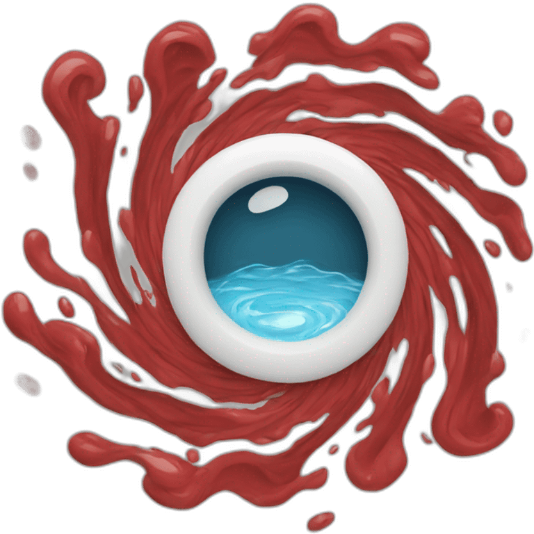 red cartoon whirlpool emoji