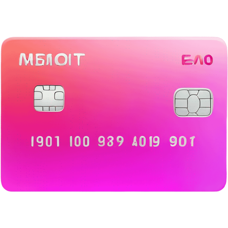 a pink gradient credit card emoji