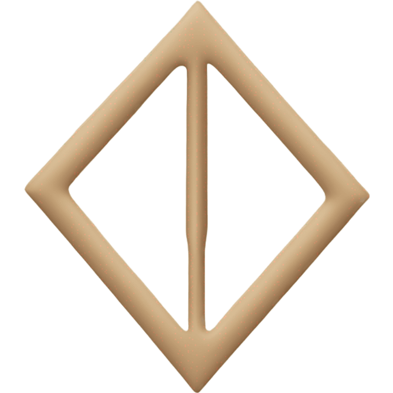 Beige minimalist arrow emoji