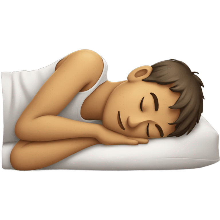 A boy sleeping  emoji