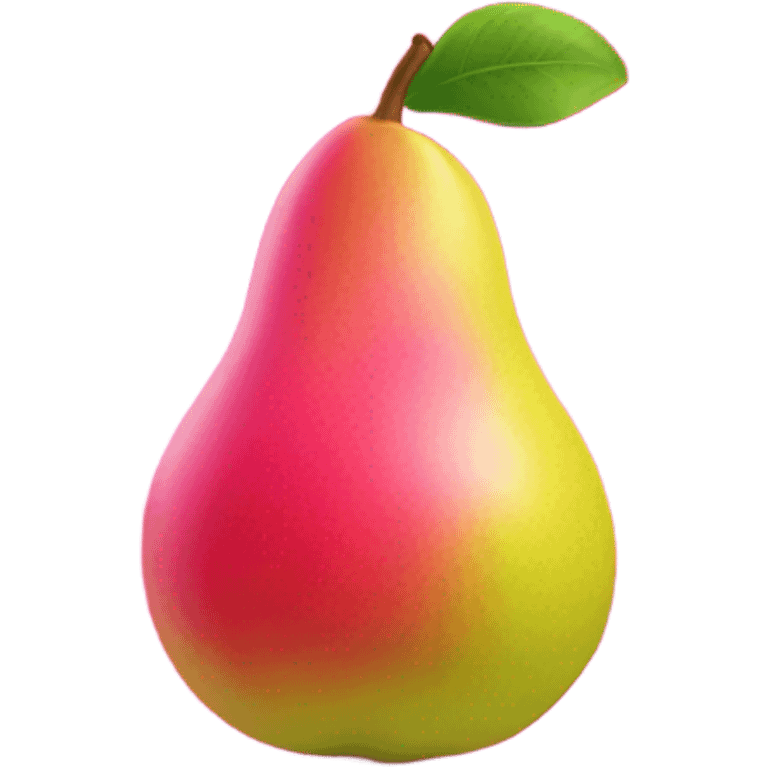 Hot pink pear  emoji