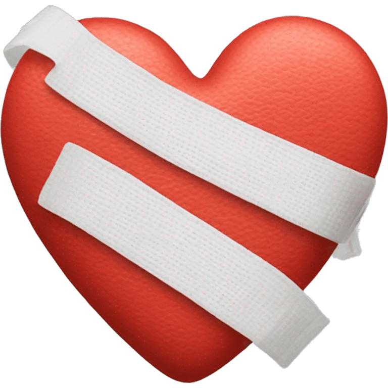 Heart and bandage emoji