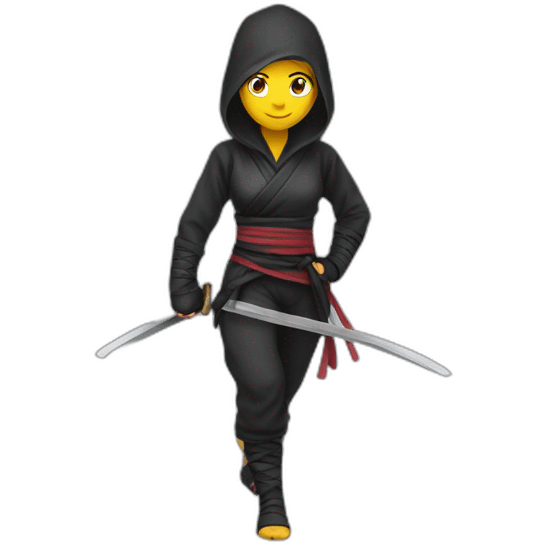 Ninja girl emoji