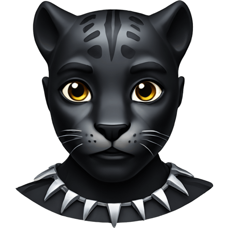 Black panther with print emoji