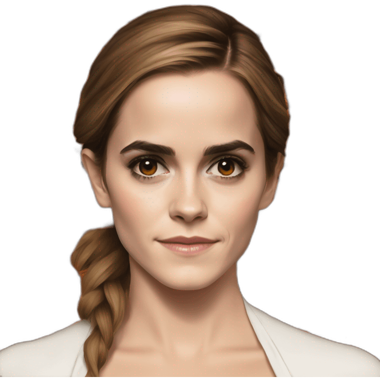 Emma Watson déguisée en catrina emoji