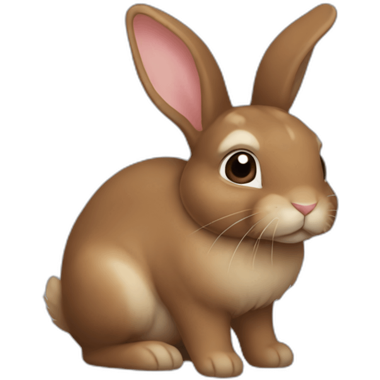 brown flop ear bunny emoji