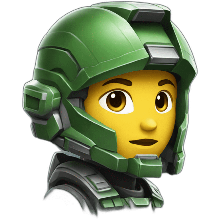 Halo Spartan cute emoji