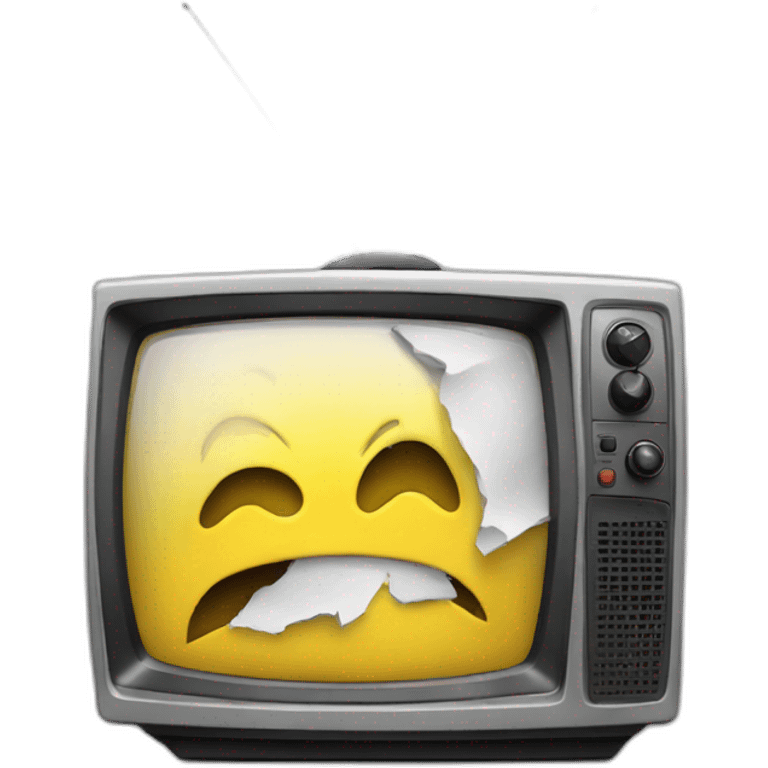 broken tv emoji