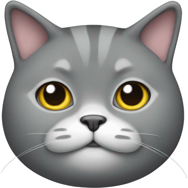 gray fat cat emoji