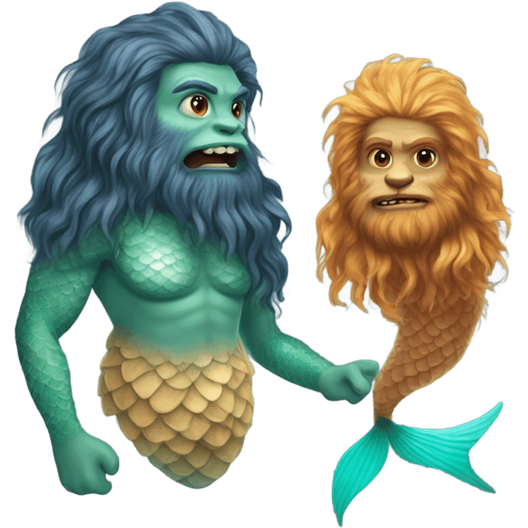 Sasquatch mermaid  emoji