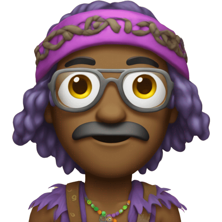 halloween custome hippie emoji