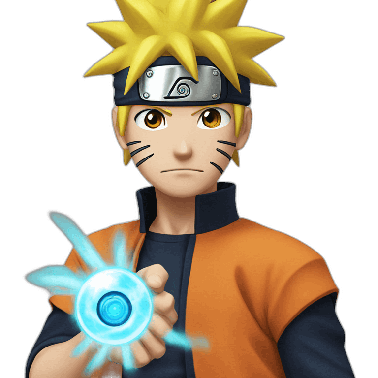 Naruto and his rasengan emoji