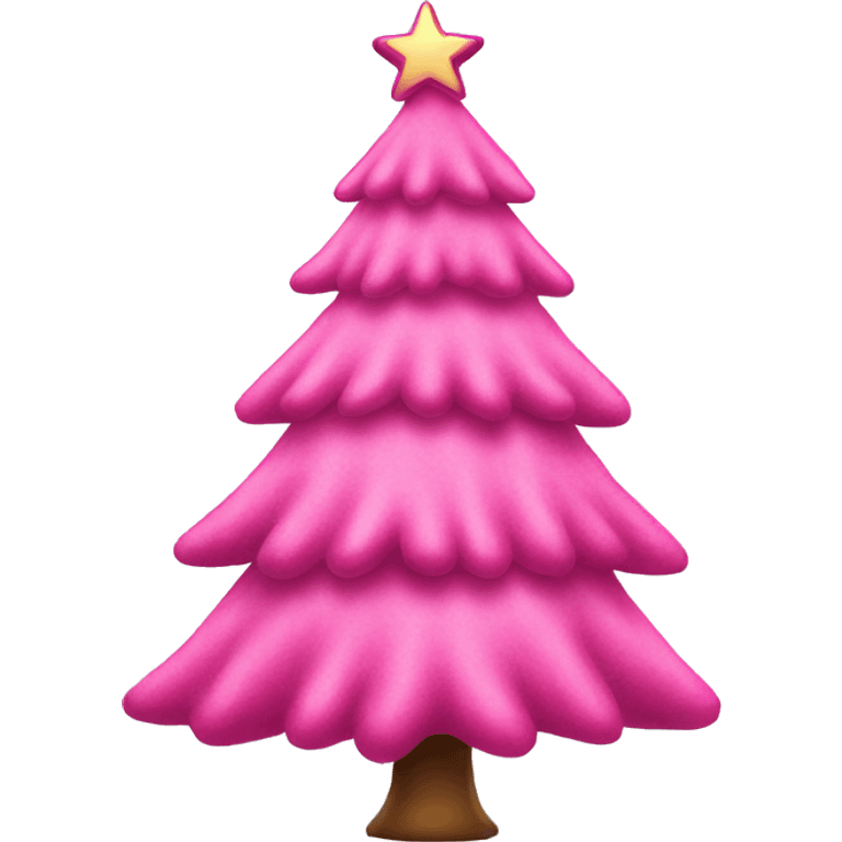 pink christmas tree emoji