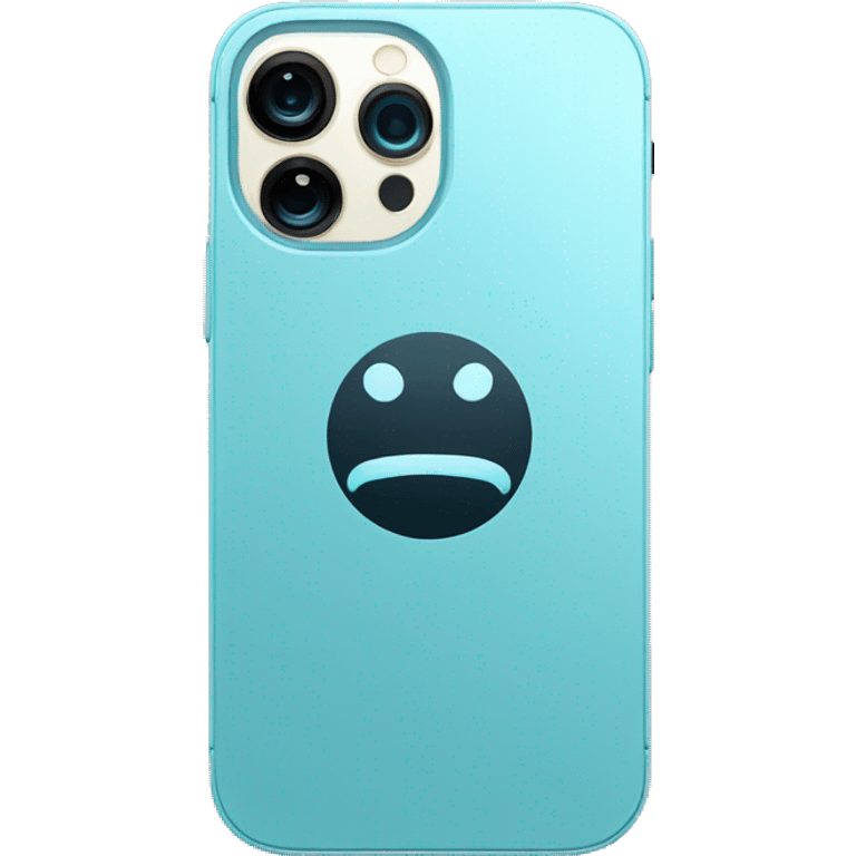 iPhone 13 Pro in light blue colour emoji