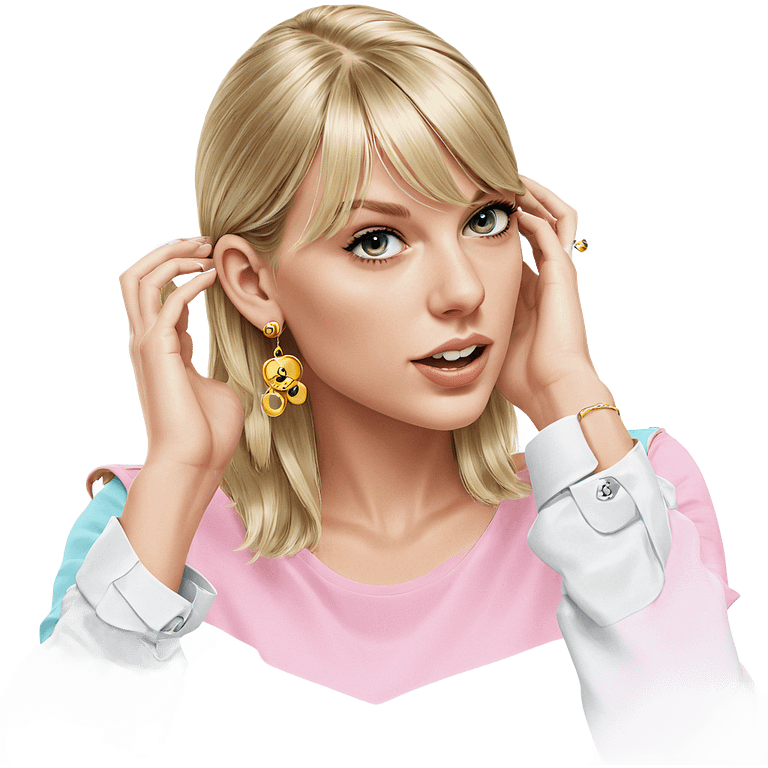 blonde girl with earrings emoji