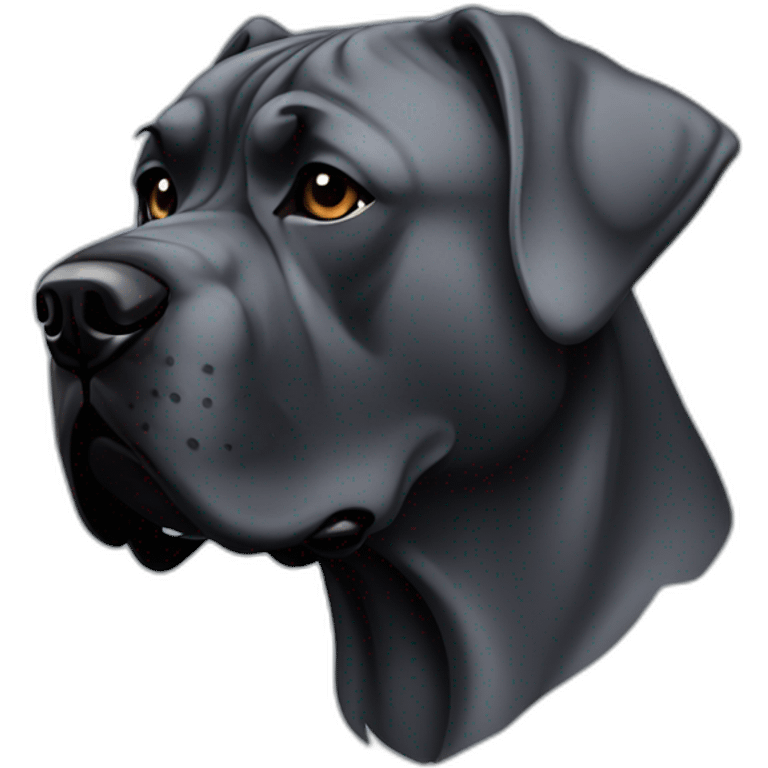 dog Cane Corso in profile emoji