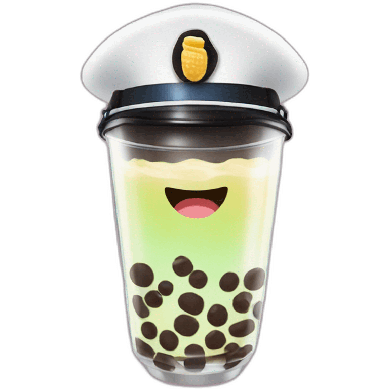 Bubble tea police emoji