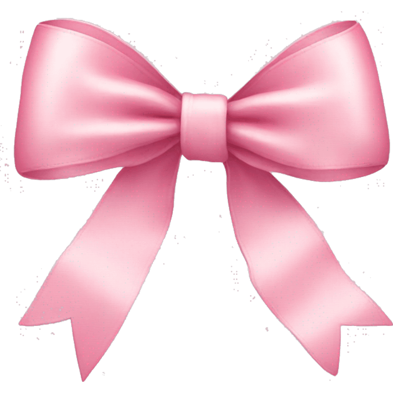 light pink ribbon bow emoji