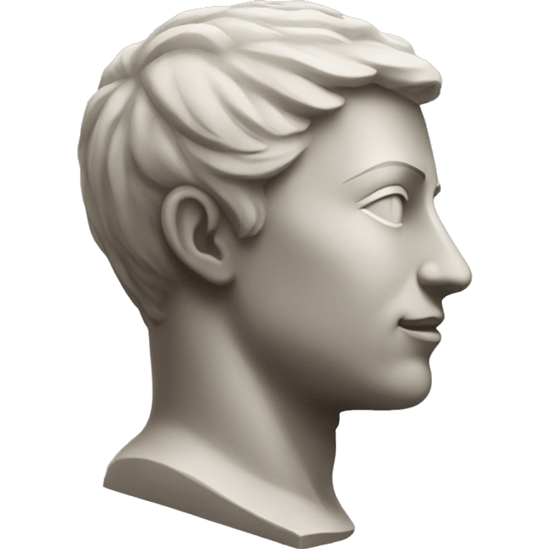 statue face side view emoji