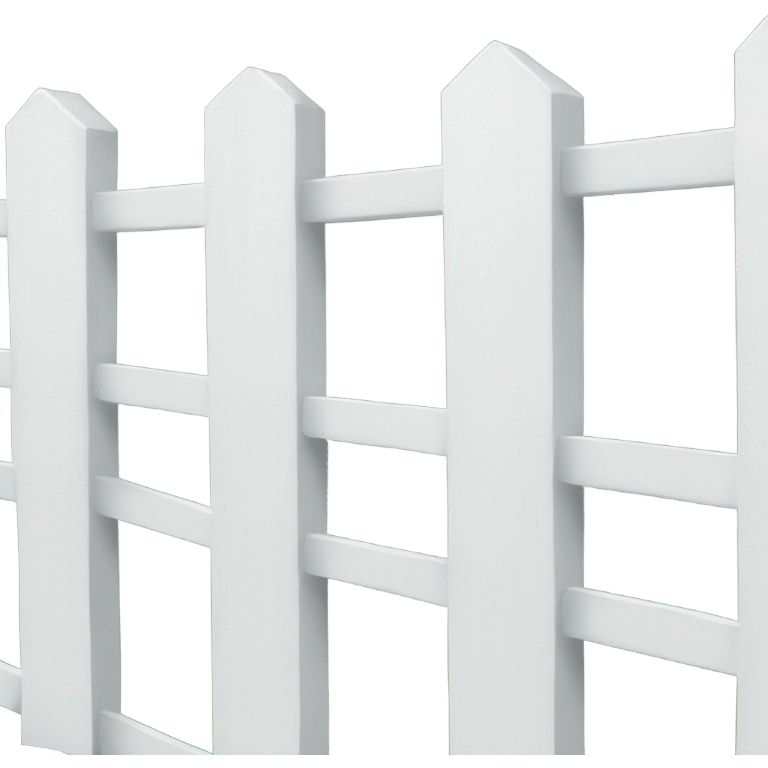 Cute white fence emoji