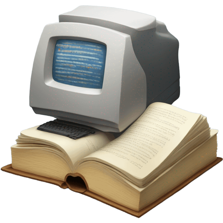 computer with book emoji