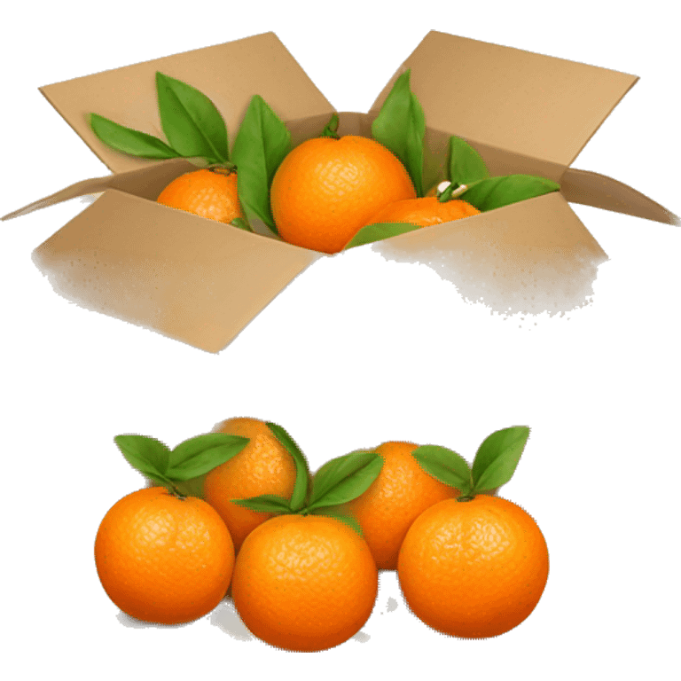 Box with clementines  emoji