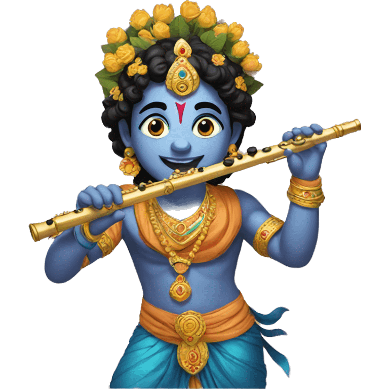  krishna flute emoji