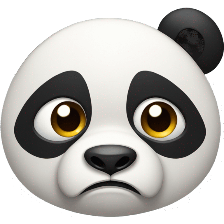 Grumpy panda emoji