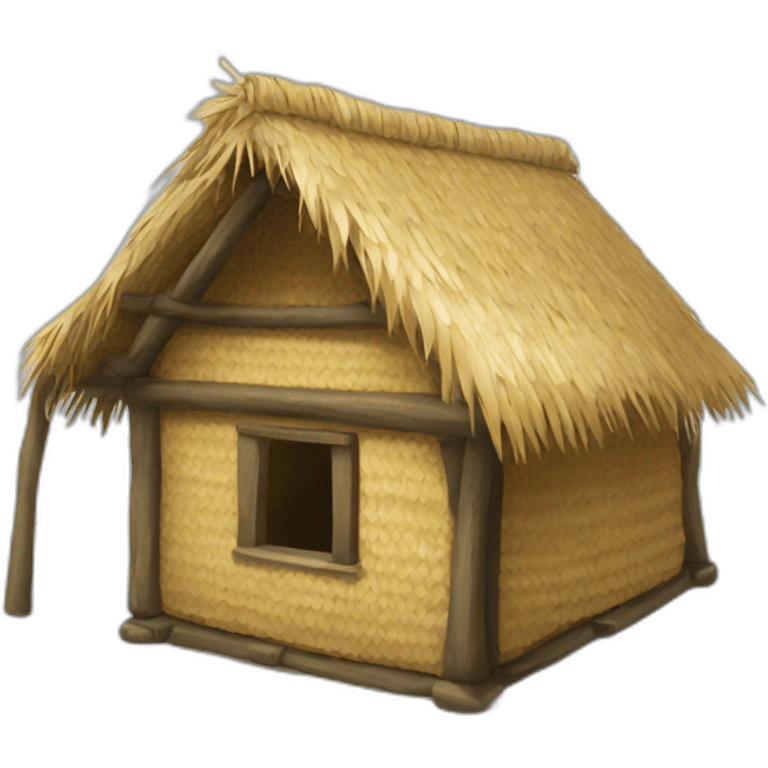 straw hut emoji