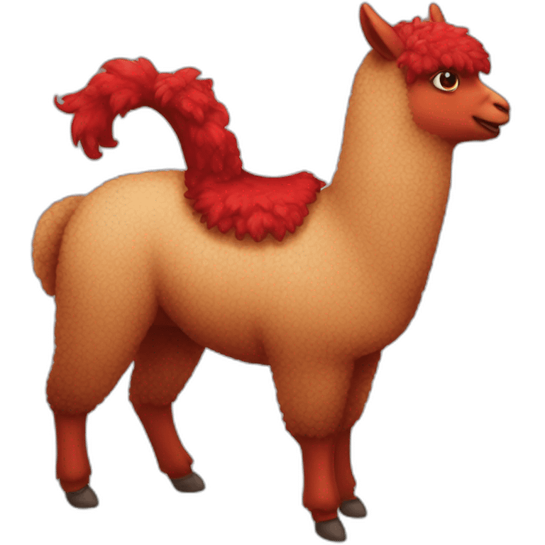 red-alpaca-evil emoji