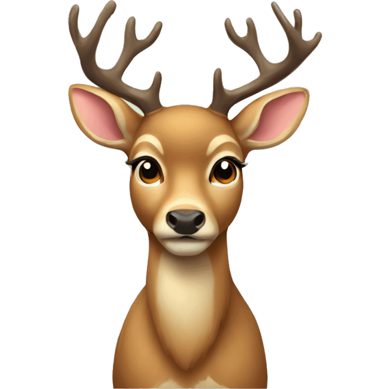 Deer with bow emoji