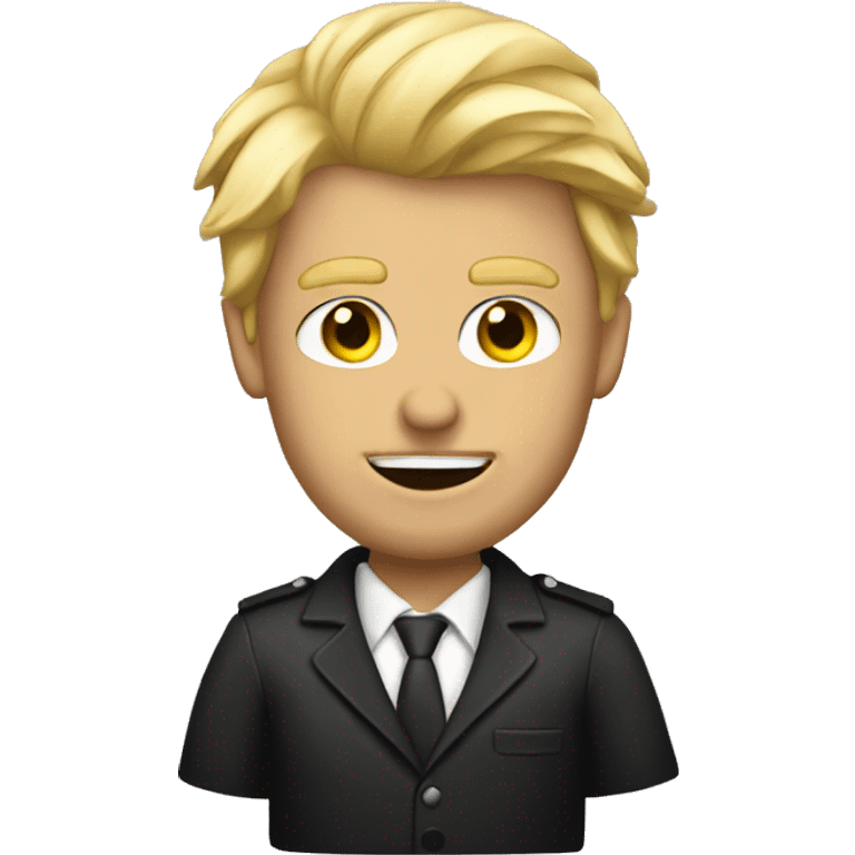 blond hair mafia guy emoji