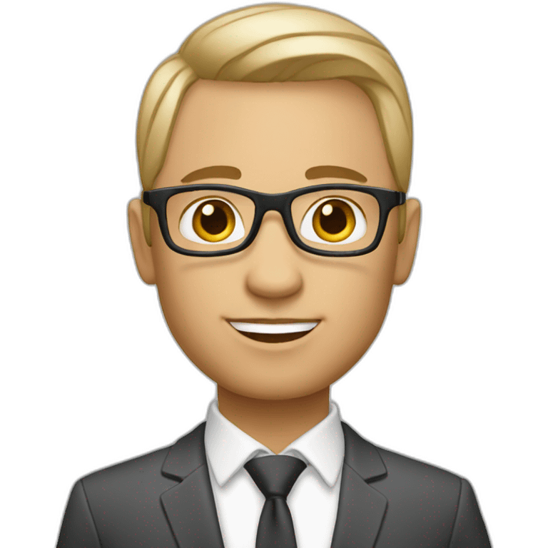 business coach-white-without glasses-short hair emoji