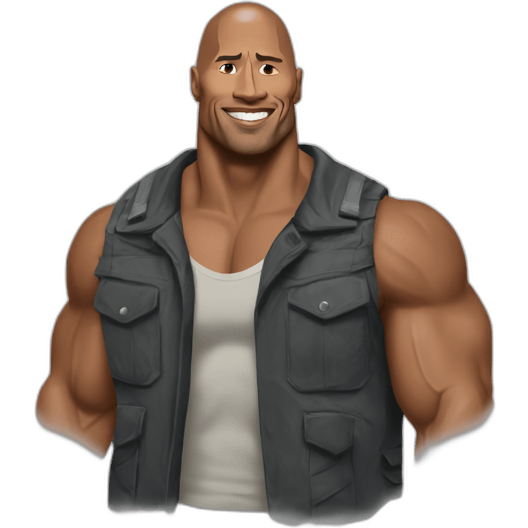 Dwayne Johnson sursil sigma emoji