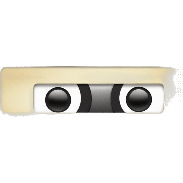 vintage brown cassette for tape recorder emoji